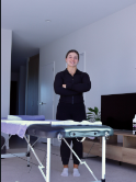 Alyssa in her clinic studio